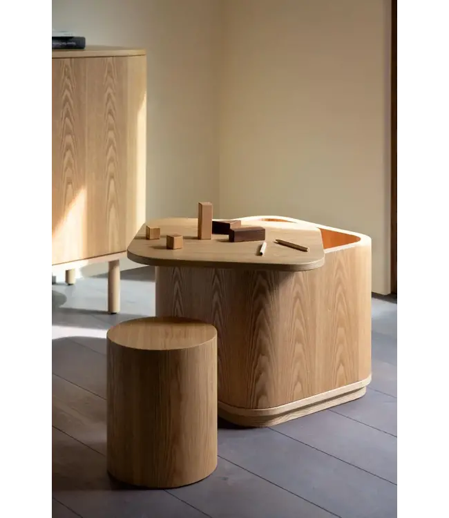 Quax - Yume Kids storage table - Natural ash