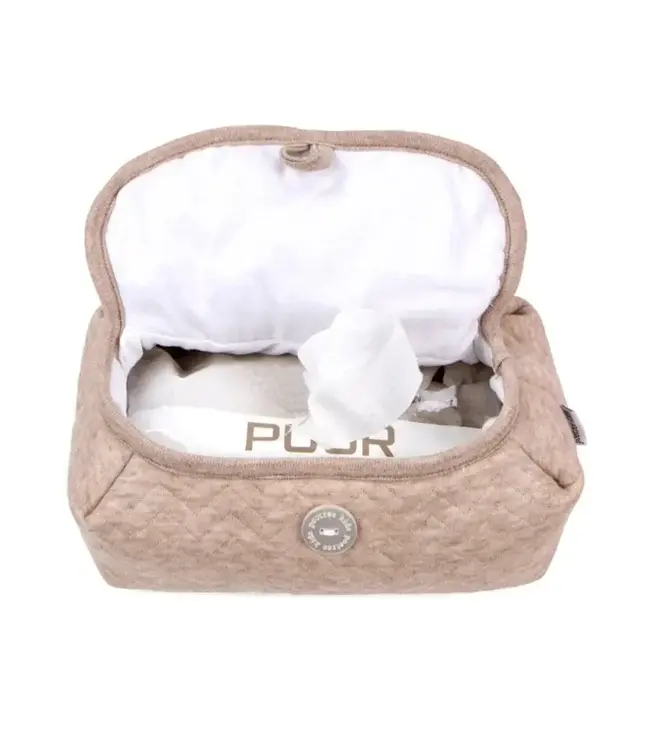 Poetree kids - Hoes voor vochtige doekjes - Chevron light camel