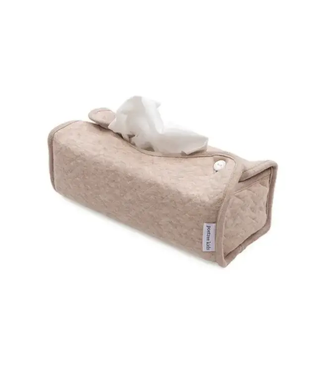Poetree kids - Tissue box hoes - Chevron light camel