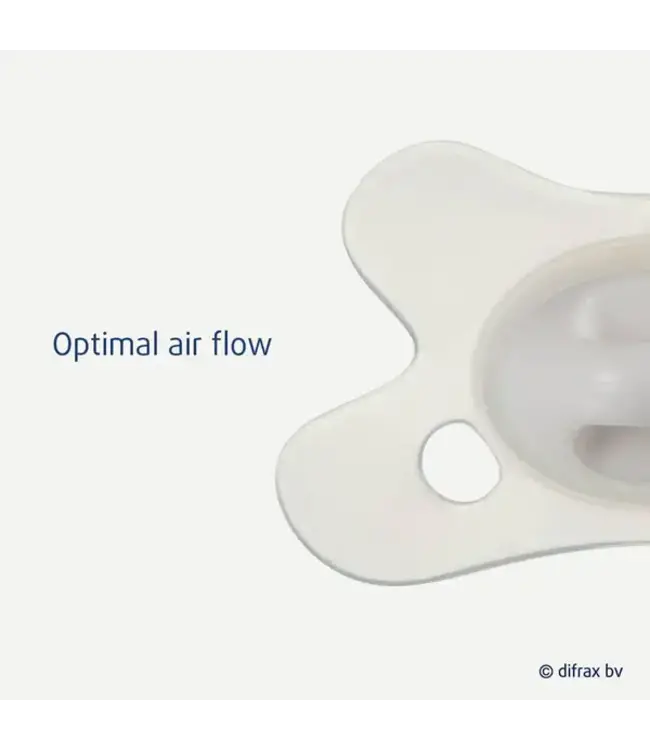 Difrax - Fopspeen dental 0-6M uni pure Pink Blossom