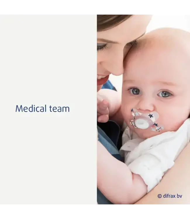 Difrax - Fopspeen dental 0-6M uni pure Blue ice