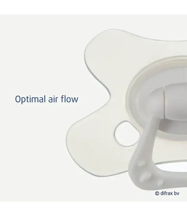 Difrax - Fopspeen dental 6+ M Uni pure Rose blossom