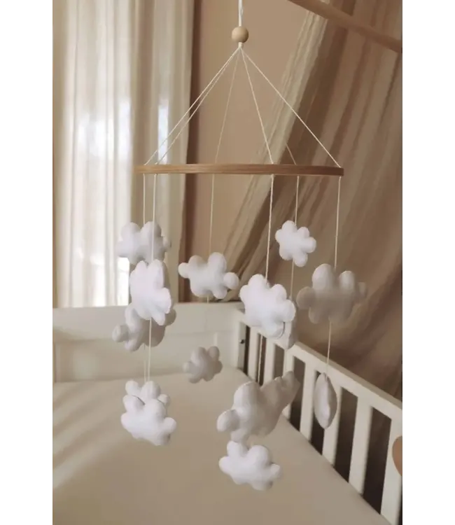 Little Loua - Handmade Clouds baby mobile