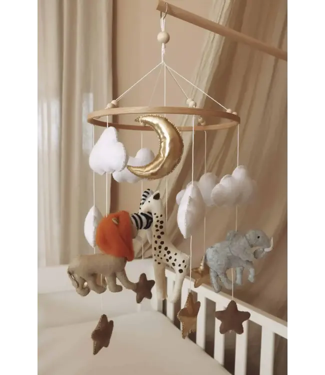 Little Loua - Handmade Safari baby mobile