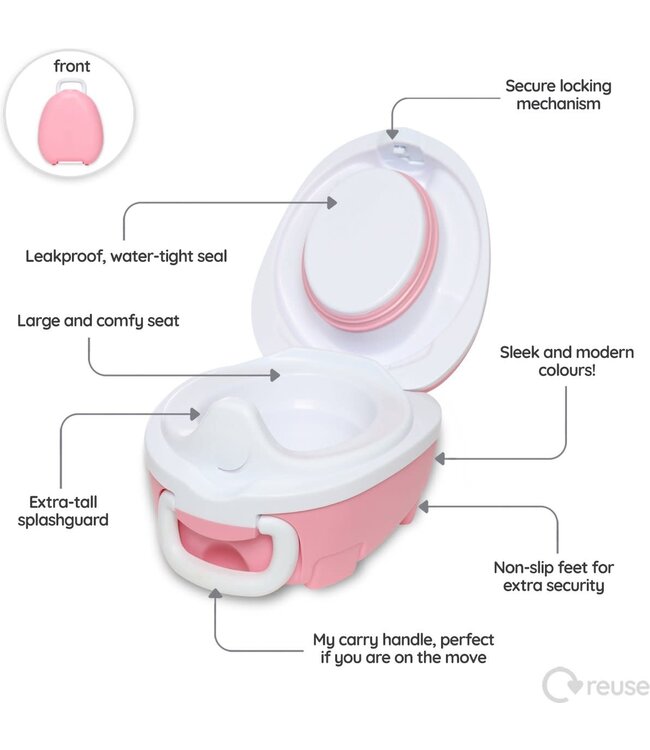 My Carry Potty - pastel roze