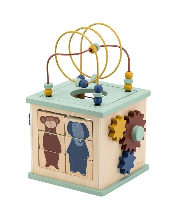 Trixie - 36-828  Wooden 5-in-1 activity cube