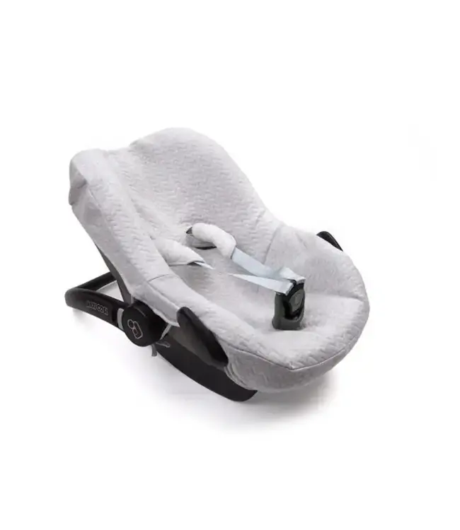 Poetree kids - Autostoelhoes  Chevron light grey melange
