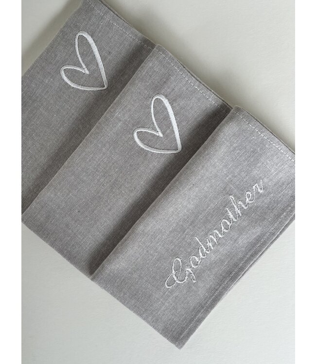 Maison Naline - Set van 3 zakdoeken