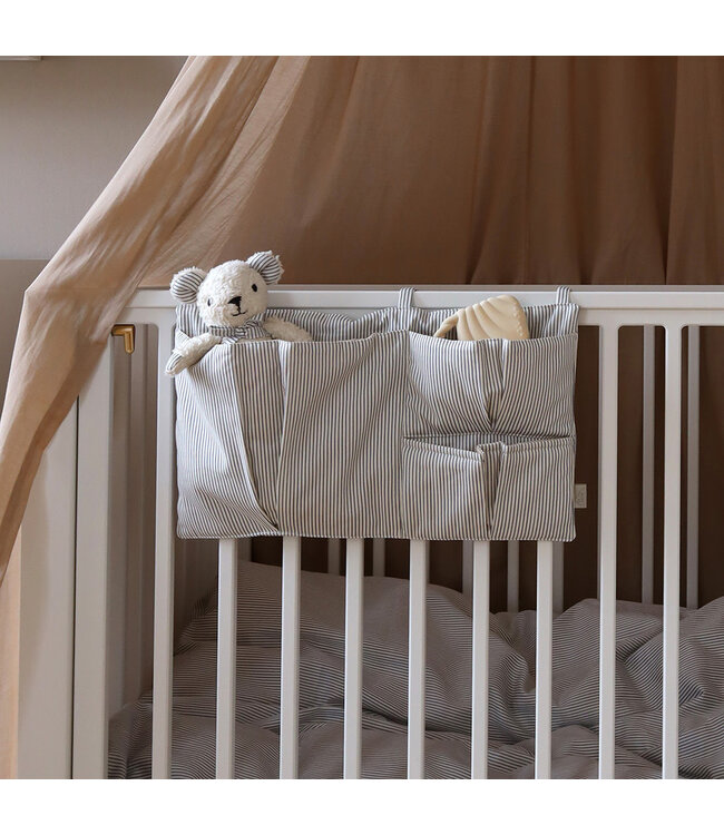 Cam Cam Copenhagen - Bed pocket organiser Classic stripes Blue