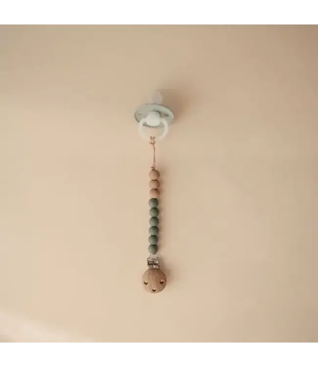 MUSHIE - PACIFIER CLIP EVA - Dried Thyme
