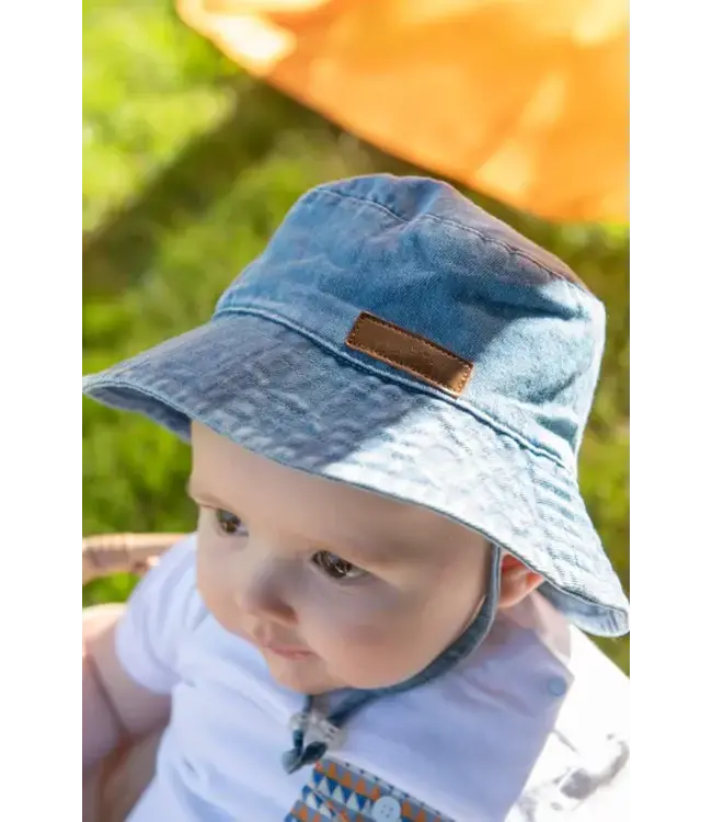 Natini - Bucket hat jeans blue