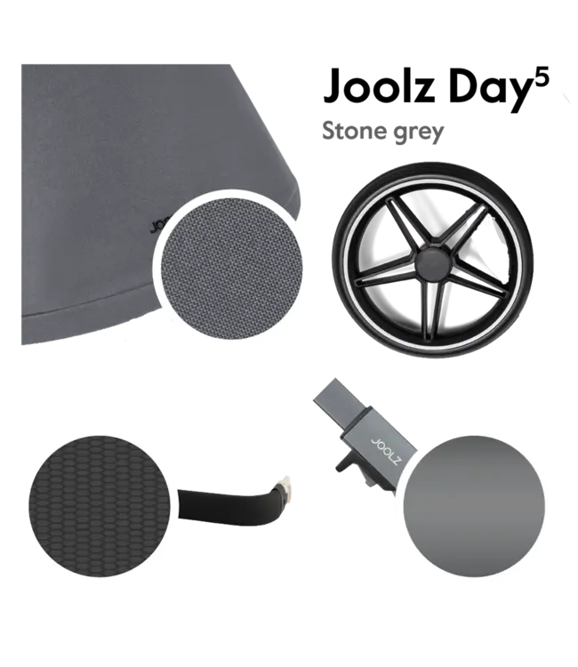 Joolz - DAY 5  stone grey ( mand - onderstel en zitting)