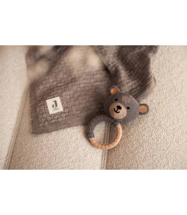 Jollein - Deken Ledikant 100x150cm Weave Knit Merino wool Funghi