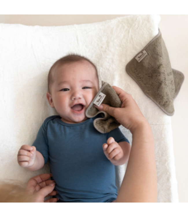 Timboo - REUSABLE SOFT WIPES (6 pieces) - MISTY ROSE