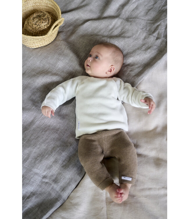 Noppies - Cardigan wrap Knit Pino white