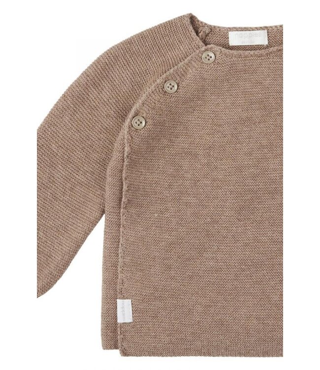 Noppies - Cardigan wrap Knit Pino Taupe melange
