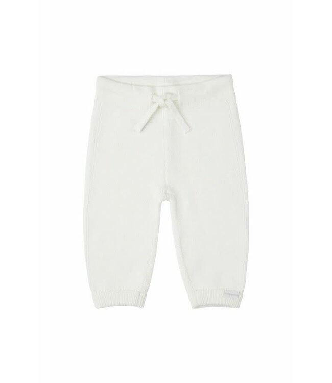 Noppies- Unisex pants knit reg Grover White