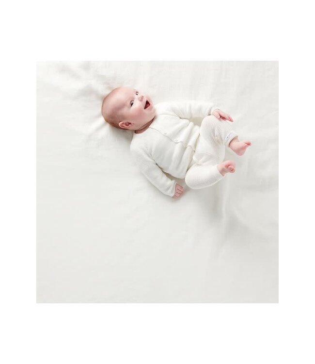 Noppies- Unisex pants knit reg Grover White