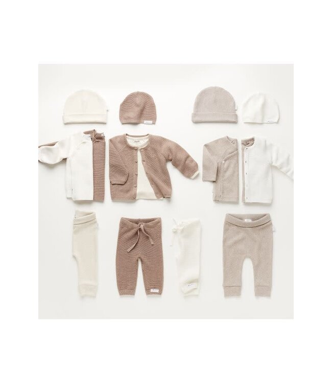 Noppies- Unisex pants knit reg Grover White