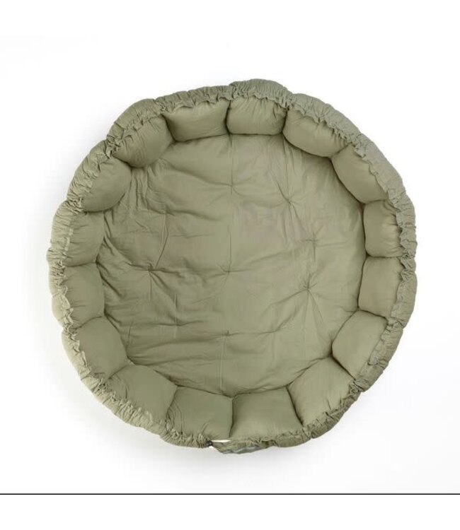 Play & Go - Speeltapijt/Nestje (biologisch katoen) Bloom Meadow green  - 130 cm