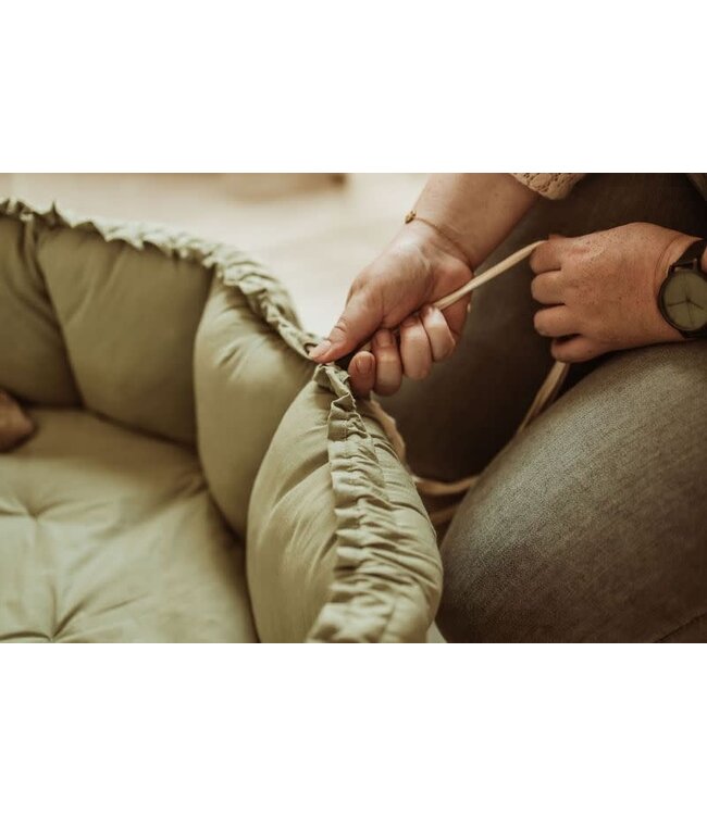 Play & Go - Speeltapijt/Nestje (biologisch katoen) Bloom Meadow green  - 130 cm