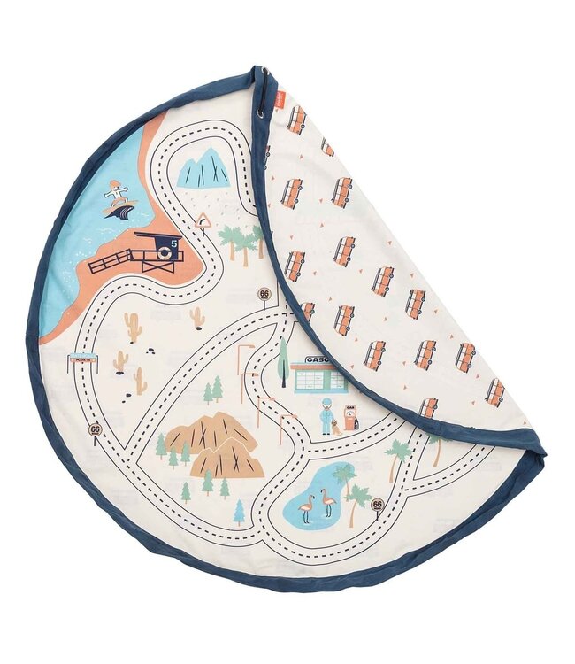 Play & Go - Noomad L.A. Roadmap Speeltapijt/Opbergzak  - 140 cm