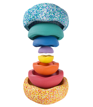 Stapelstein Stapelstein - Summer rainbow set classic (8 pieces)