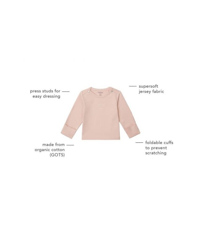 Noppies - unisex tee neisse  Rose smoke