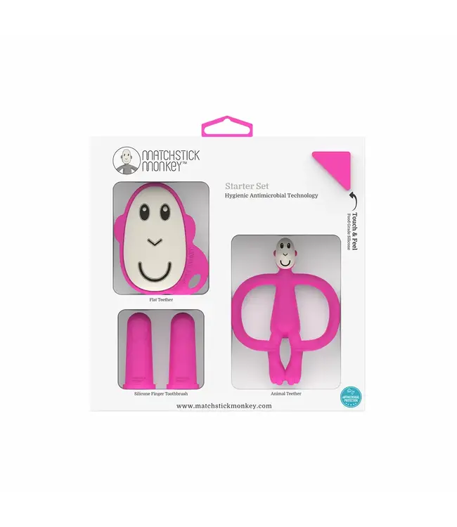Philips - Avent Matchstick Monkey - Starter Set - Roze