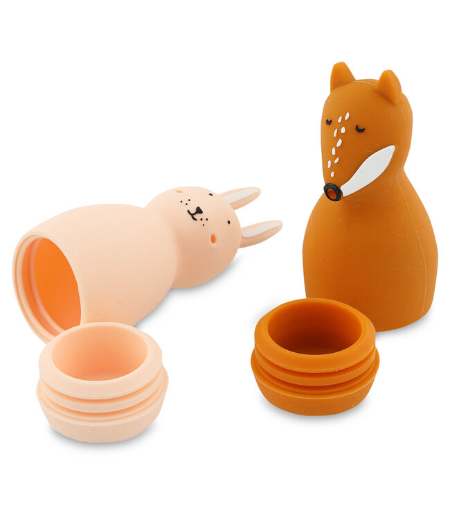 Trixie - Badspeelgoed sproeiende dieren - Mrs. Rabbit & Mr. Fox