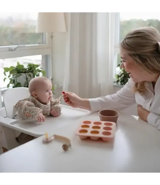 Mushie - Toddler starter spoon Blush/Shifting sand