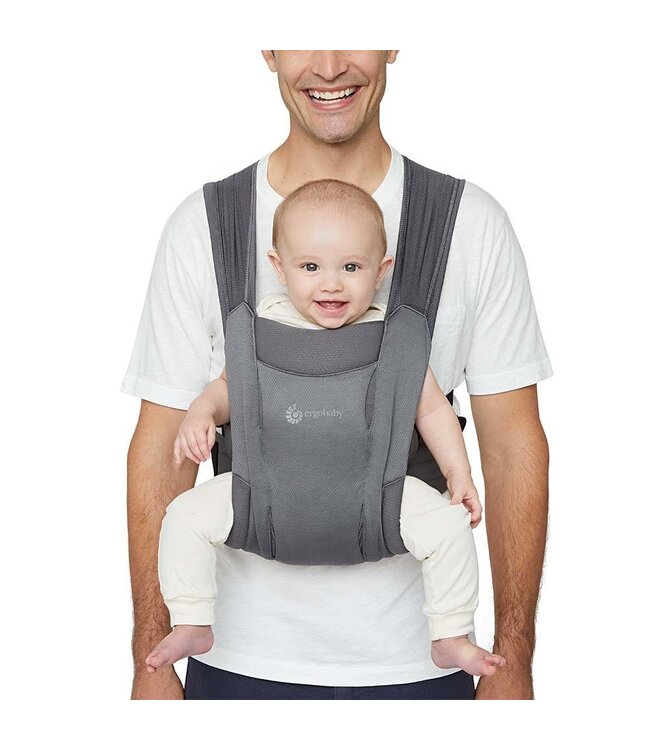 Ergobaby - Embrace draagzak Soft air mesh Washed black