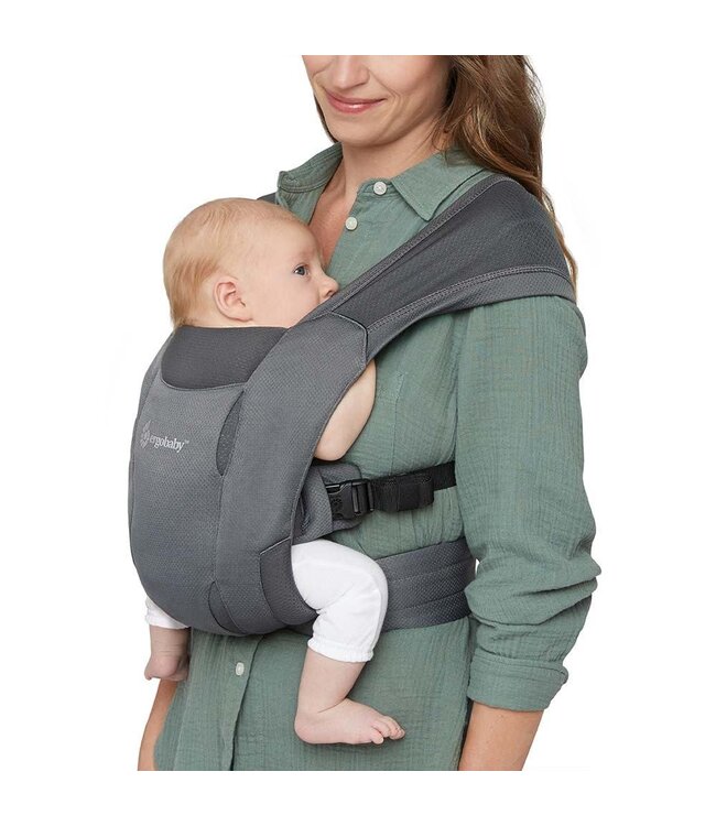 Ergobaby - Embrace draagzak Soft air mesh Washed black