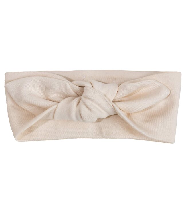 Baby Gi - headband with bow beige