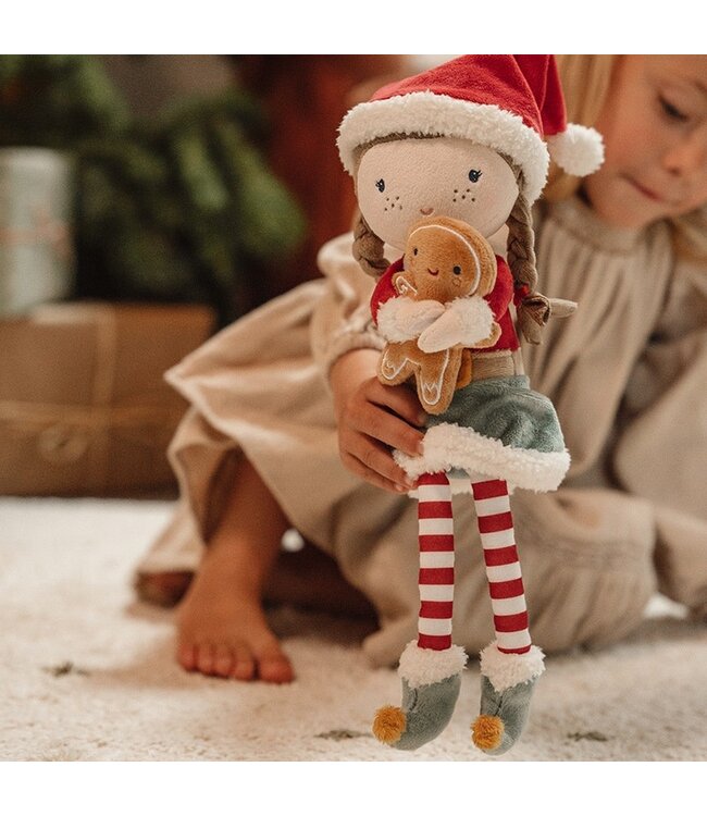 Little Dutch - Knuffelpop kerst Rosa 35cm