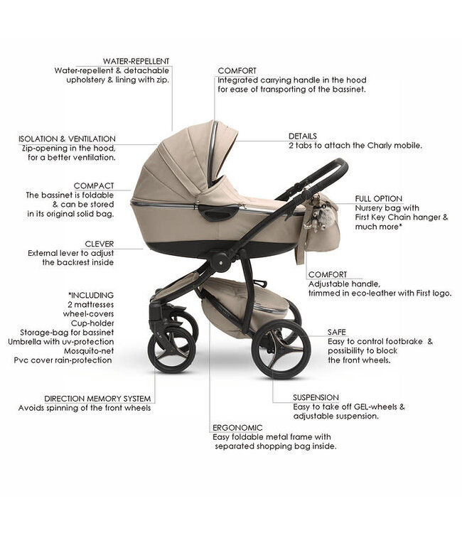 My First collection - Atlanta City baby car - Limited edition beige