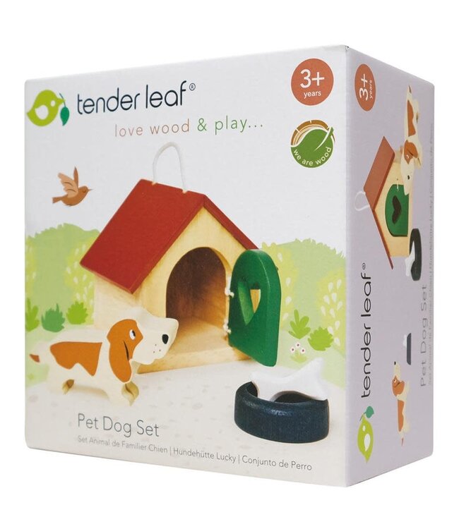 Tender Leaf Poppenmeubels: HUISDIERENSET HOND