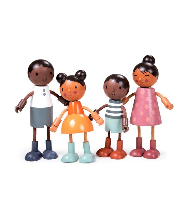 Tender Leaf Poppenmeubels: POPPENFAMILIE 'HUMMING BIRD'