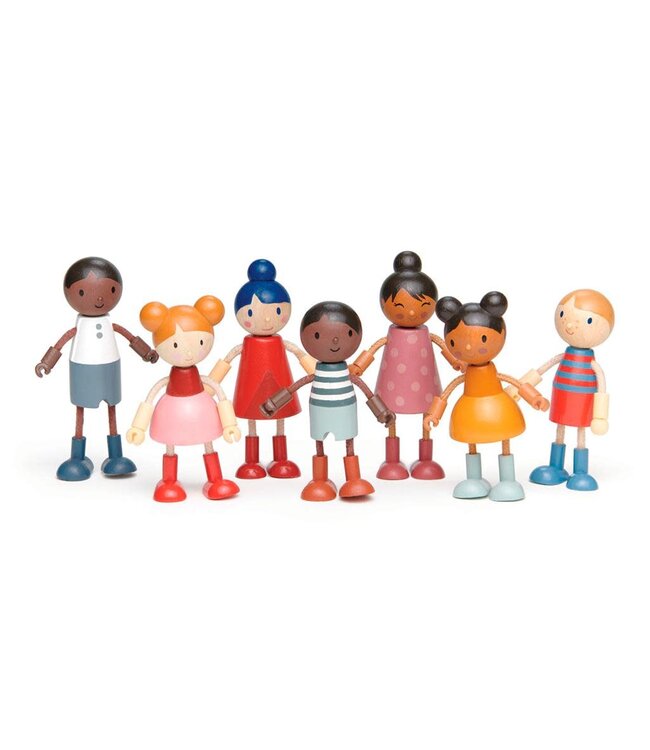 Tender Leaf Poppenmeubels: POPPENFAMILIE 'HUMMING BIRD'