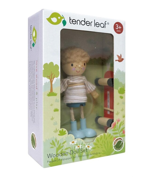 Tender Leaf Poppenmeubels: POPJE/EDWARD en zijn SKATEBOARD