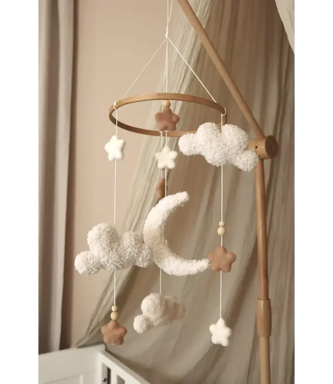 Little Loua - Handmade Fluffy clouds mobile