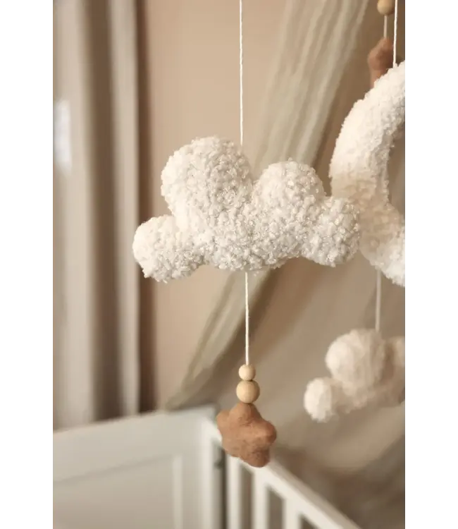 Little Loua - Handmade Fluffy clouds mobile