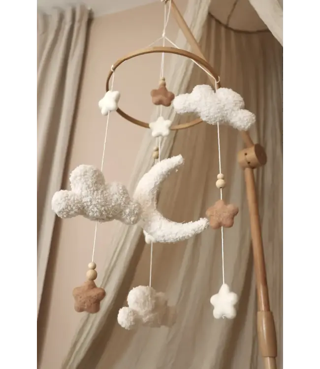 Little Loua - Handmade Fluffy clouds mobile