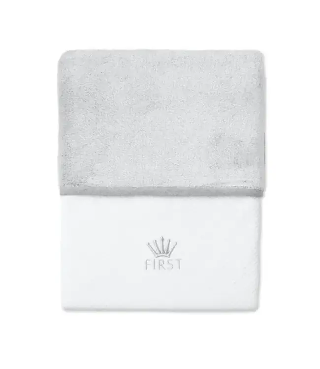 My First collection - Lio blanket Teddy & cotton white/grey