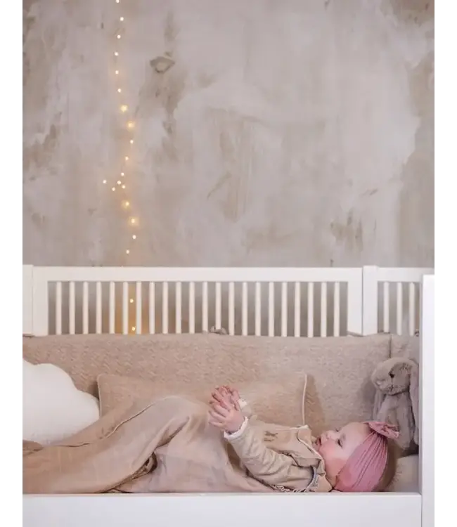 Poetree kids - Tetra slaapzak Light Camel shoulder ruffle 90cm