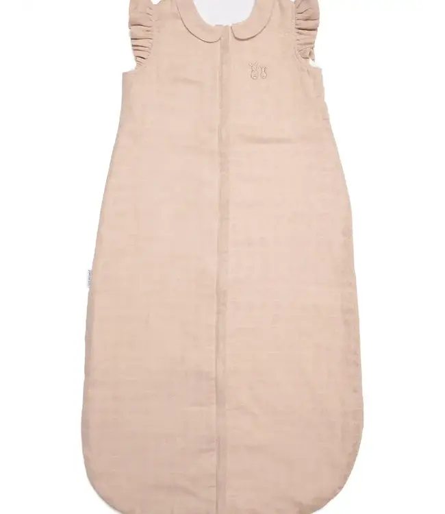 Poetree kids - Tetra slaapzak Light Camel shoulder ruffle 90cm