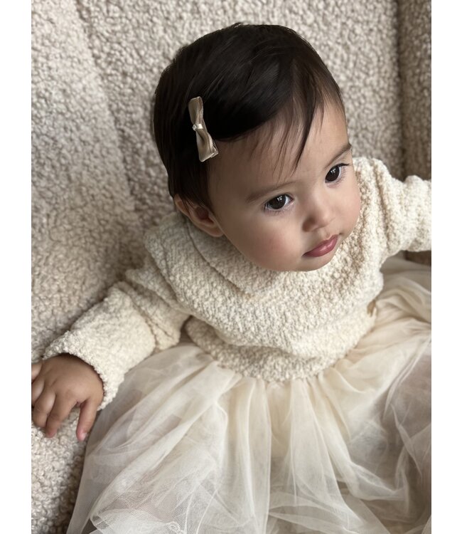 Prinsessefin - Philippa  bow Vanilla