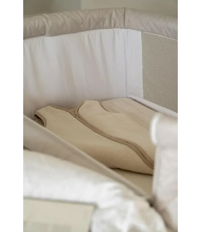 Quax - Co-sleeper Side by side naturel quilted - Clay