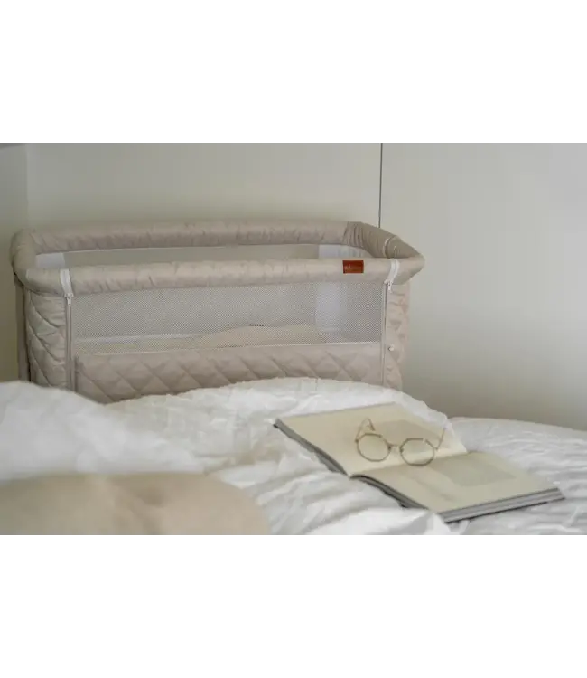Quax - Co-sleeper Side by side naturel quilted - Clay
