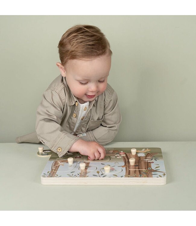 Little Dutch - Geluidenpuzzel hout - Forest Friends FSC